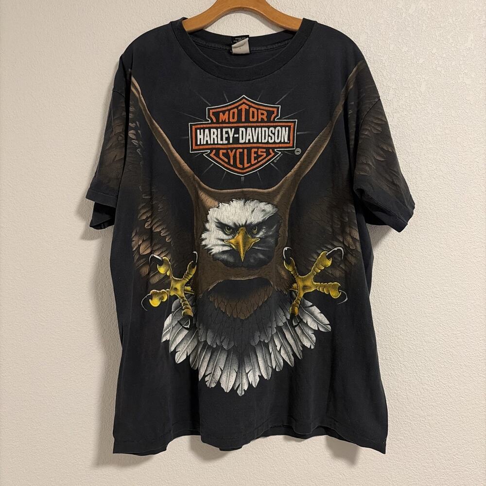 Vintage Harley-Davidson Eagle 1996 Single Stitch USA T-Shirt Size XL